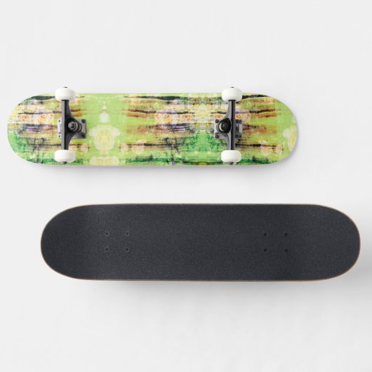Green Patch Strip Skateboard (Horizontal)