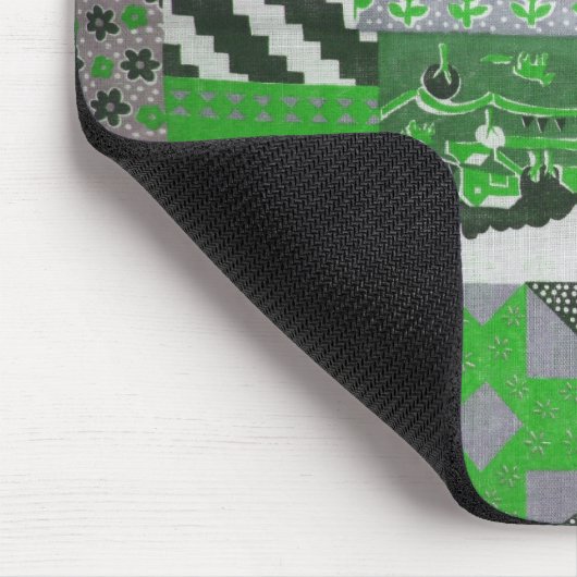 Green Patchwork Mousepad (Ecke)