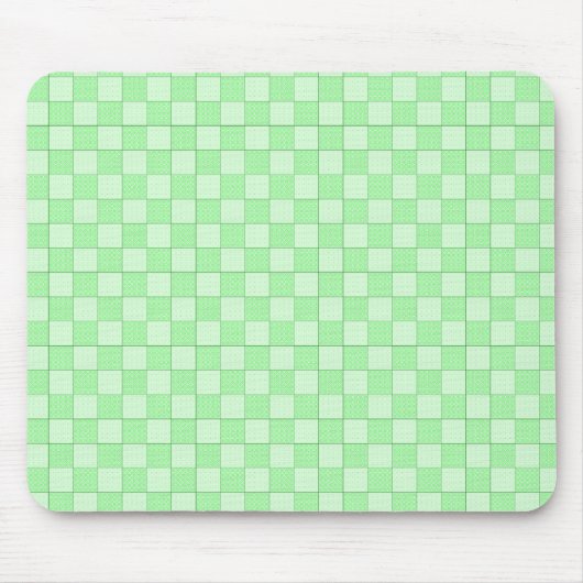 Green Patchwork Muster Mousepad (Vorne)
