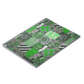 Green Patchwork-Notebook Notizblock (Linke Seite)