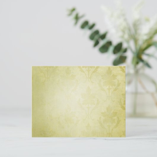 Green Pattern BAckground Postkarte (Stehend Vorderseite)