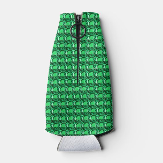Green Pattern Emerald Flaschenkühler (Rückseite)