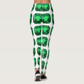 Green Pattern Emerald Leggings (Rückseite)