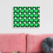 Green Pattern Emerald Leinwanddruck (Insitu (Wohnzimmer))