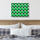 Green Pattern Emerald Leinwanddruck (Insitu (Schlafzimmer))