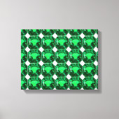 Green Pattern Emerald Leinwanddruck (Vorderseite)