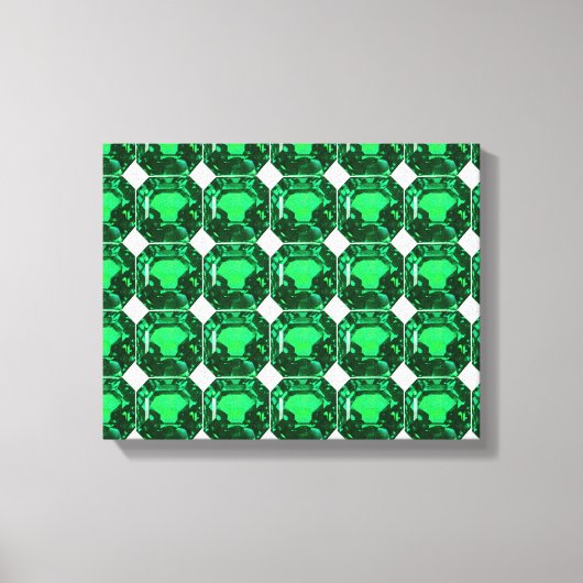 Green Pattern Emerald Leinwanddruck (Vorderseite)