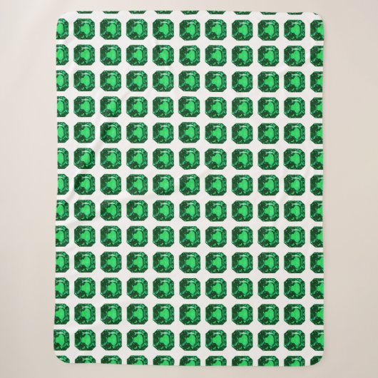 Green Pattern Emerald Sherpadecke (Vorderseite)