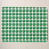 Green Pattern Emerald Sherpadecke (Vorderseite (Horizontal))