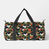 Green Pattern Heart Camouflage Duffle Bag (Vorderseite)