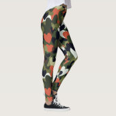 Green Pattern Heart Camouflage Leggings (Rechts)