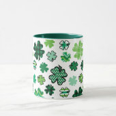 Green Pattern Kleeblatts irisch Tasse (Zentrum)