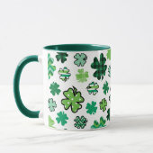 Green Pattern Kleeblatts irisch Tasse (Links)