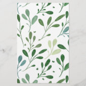 Green Pattern Moderne Preisliste (Rückseite)