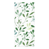 Green Pattern Moderne Preisliste Werbekarte (Hinten)