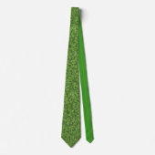 Green Pattern Neck Tie Krawatte (Vorderseite)