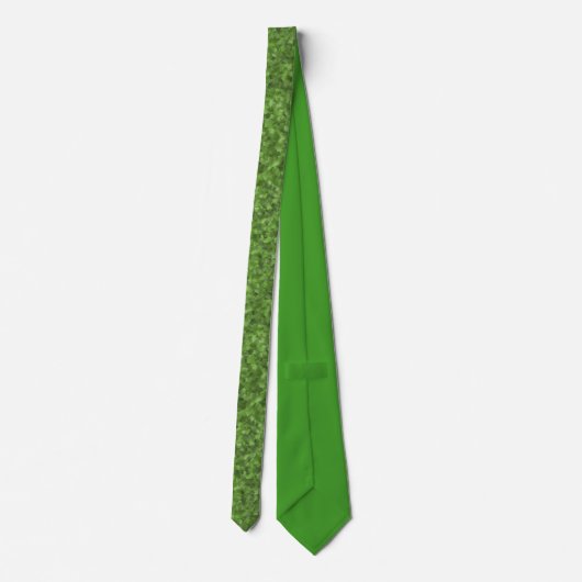 Green Pattern Neck Tie Krawatte (Rückseite)