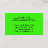 Green "PC-Reparaturen" der Visitenkarte grün (Rückseite)