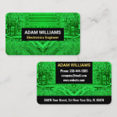 Green PCB Circuit Board (Electronics Engineer) Visitenkarte (Vorne/Hinten)