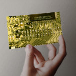 Green PCB Printed Circuit, Technology Engineering Visitenkarte<br><div class="desc">Detaillierte Fotografie einer PC-Platine digital bearbeitet, um die Farben zu reinigen, zu verbessern, zu modifizieren ! Die Hauptfarben der gedruckten Schaltung: khaki grün... Moderne Unica ein Schriftart. Alle Texte sind natürlich editierbar! Finden Sie weitere Visitenkarten mit diesem Design und anderen Farben in meiner COMPUTER & ELECTRONICS BUSINESS CARDS Collection auf...</div>