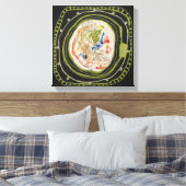 Green Peace 1 Leinwand gepackter Print (Insitu (Schlafzimmer))