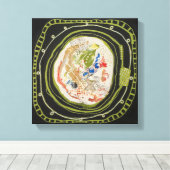 Green Peace 1 Leinwand gepackter Print (Insitu (Holzboden))