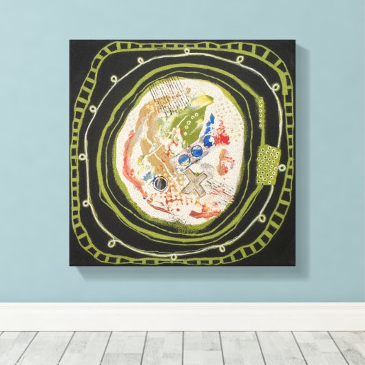 Green Peace 1 Leinwand gepackter Print (Insitu (Holzboden))