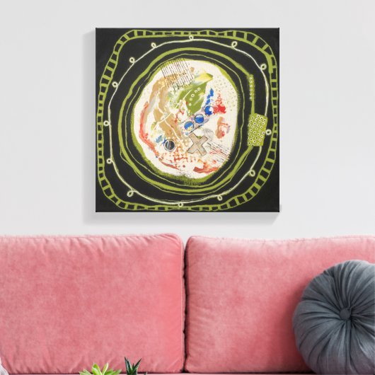 Green Peace 1 Leinwand gepackter Print (Insitu (Wohnzimmer))