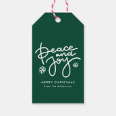 Green Peace and Joliday Geschenkanhänger (Vorderseite)