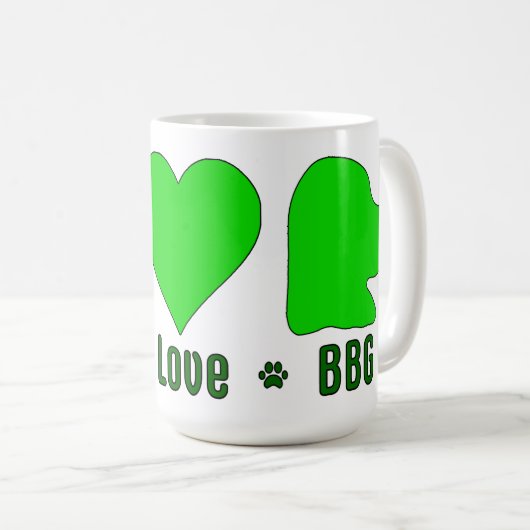 Green Peace Liebe BBG Tasse (VorderseiteRechts)