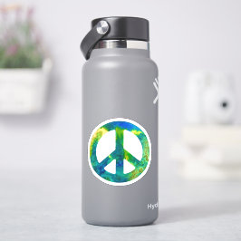 Green Peace Sign Aufkleber