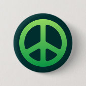 Green Peace Sign Button (Vorderseite)