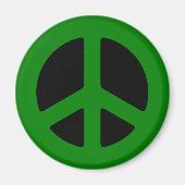 Green Peace Sign Magnet (Vorne)