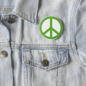 Green Peace Sign Symbol Button (Beispiel)