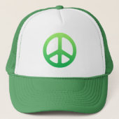 Green Peace Sign Truckerkappe (Vorderseite)