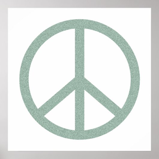 Green Peace Symbol Poster (Vorne)
