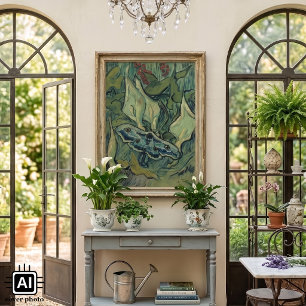 Green Peacock (Kaiser) Moth von Vincent van Gogh Poster