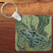 Green Peacock (Kaiser) Moth von Vincent van Gogh Schlüsselanhänger (Vorderseite)