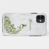 Green Peacock Personalisiert iPhone 11 Fall Case-Mate iPhone Hülle (Rückseite (Horizontal))