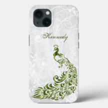 Green Peacock Personalisiert iPhone X-Gehäuse