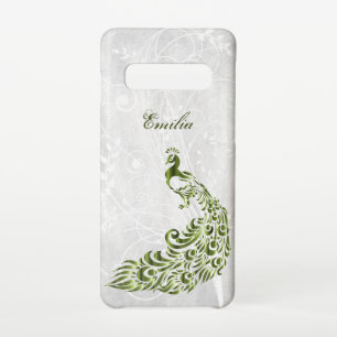 Green Peacock Personalisiert Samsung Galaxy Fall Samsung Galaxy S10 Hülle