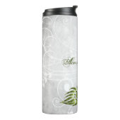 Green Peacock Personalisiert Thermal Tumbler Thermosbecher (Nach links gedreht)