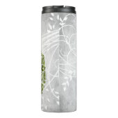 Green Peacock Personalisiert Thermal Tumbler Thermosbecher (Rückseite)