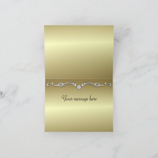 Green Peacock Wedding danke Ihnen Karten (Innenseite)