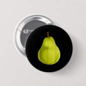 Green Pear Funny Fruit Costume Button (Vorne & Hinten)