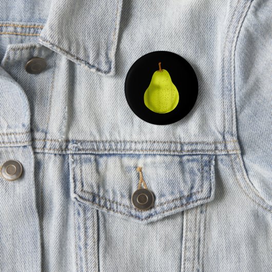 Green Pear Funny Fruit Costume Button (Beispiel)