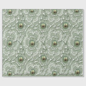 Green Pearl Pattern Geschenkverpackung Geschenkpapier (Flach)
