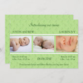 Green Pearl Twins Ankündigung (Vorne/Hinten)