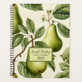 Green Pears Custom Year Planer Hardcover