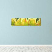 Green Pears Gallery Wrap Canvas Print Leinwanddruck (Insitu (Holzboden))